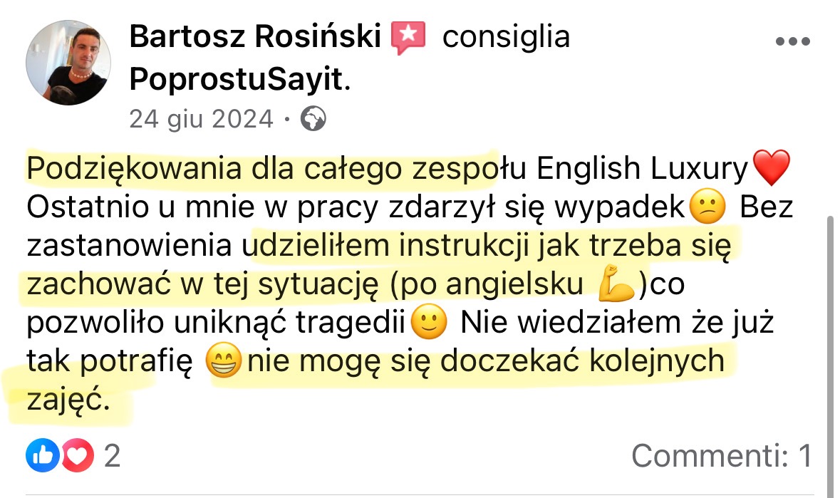 pozytywna opinia